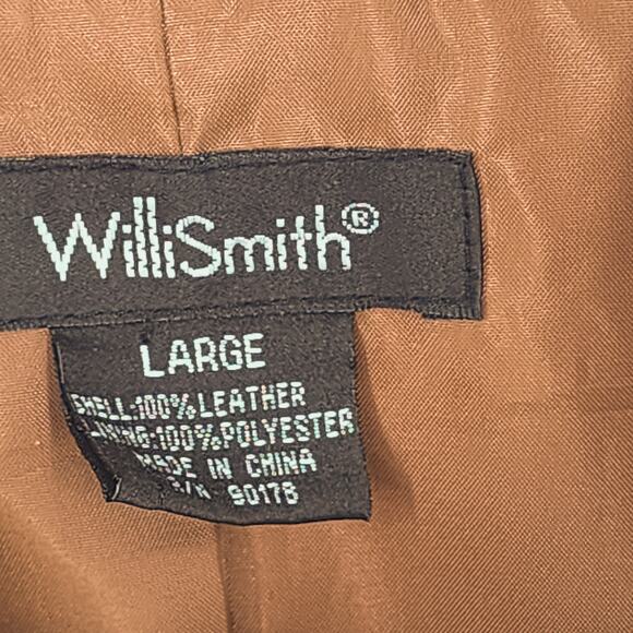 Willi Smith Women's Leather Skirt Jacket Set Western Size Large Tan - Picture 5 of 16